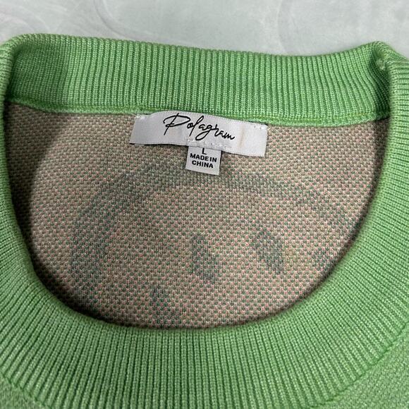 Polagram Boutique Brand Smiley Face Oversized Sweater Women’s Size Large - Picture 8 of 10